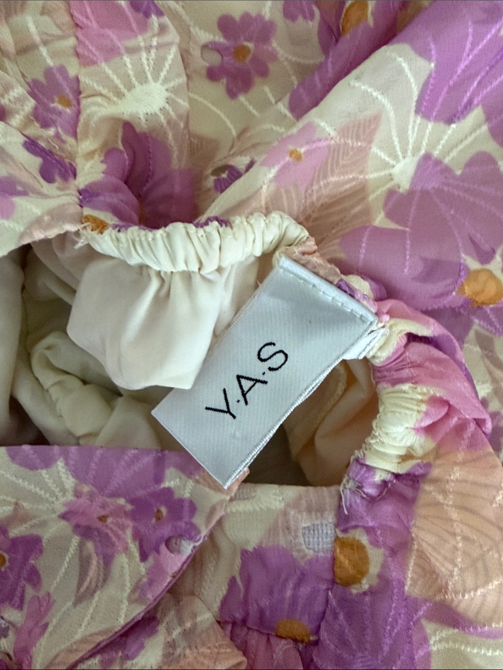 YAS pink/yellow floral dress Small - Picture 5 of 6